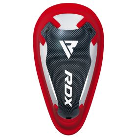RDX 1N Gel Groin Protection Cup (Color: WHITE/RED, size: Standard Size)