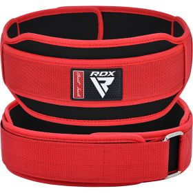RDX RX5 Weightlifting Belt (Color: Red, size: M)