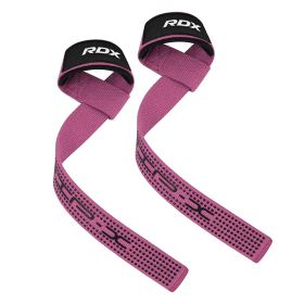RDX S4 Weightlifting Wrist Straps (Color: Pink, size: Standard Size)