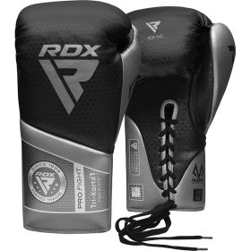 RDX K1 Mark Pro Fight Boxing Gloves (Color: Silver, size: 10oz)