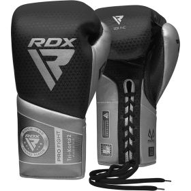 RDX K2 Mark Pro Fight Boxing Gloves (Color: Silver, size: 8OZ)