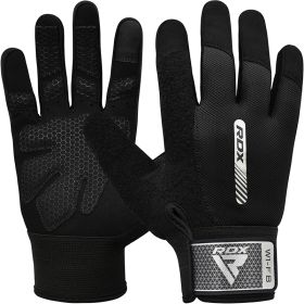 RDX W1 Full Finger Gym Gloves (Color: Black, size: XL)