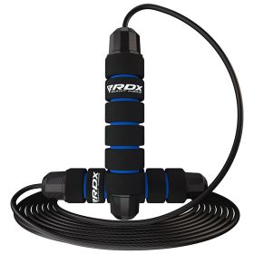 RDX W1 Jump Rope With Foam Handles (Color: COATE, size: Standard Size)